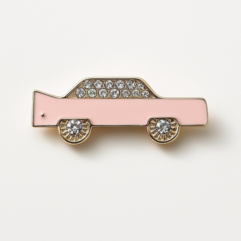 Cutie Pink Car Brooch